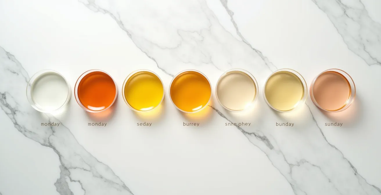 Wochenplan für optimale Wirkstoff-Rotation in der Hautpflege