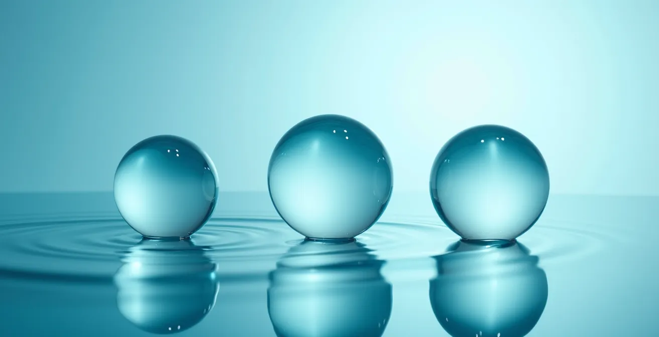 Visualisierung verschiedener Hyaluronsäure-Molekülgrößen und ihrer Eindringtiefe in die Haut