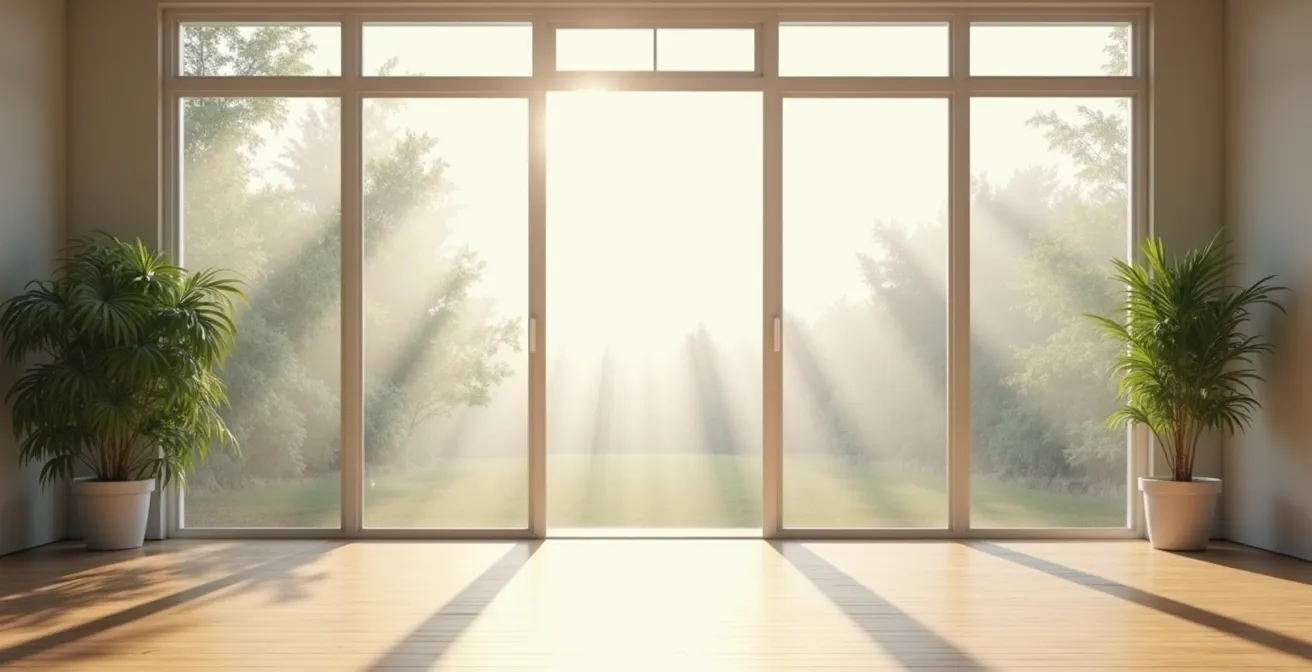 Abstrakte Darstellung des Feuchtigkeitsgradienten zwischen Haut und Umgebungsluft