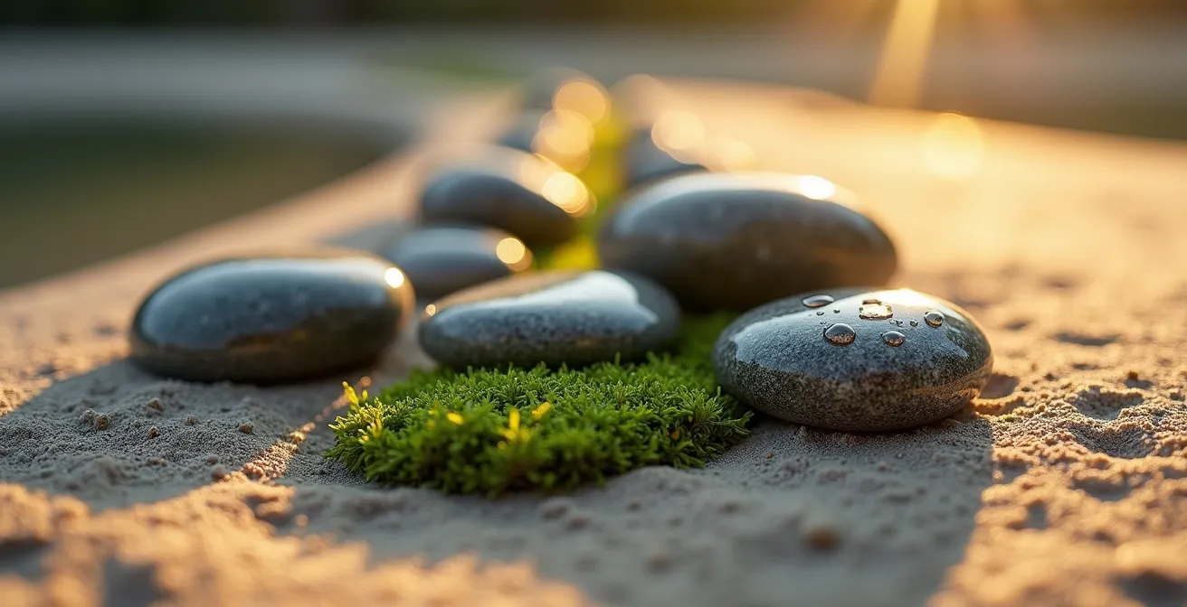 Symbolische Darstellung des Hautmikrobioms