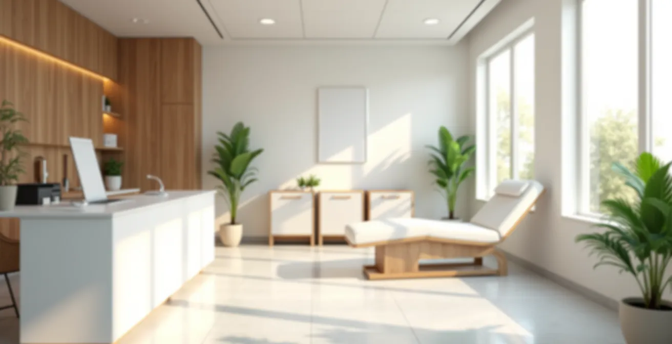 Moderne Hautklinik-Atmosphäre für professionelle Anti-Aging-Behandlungen