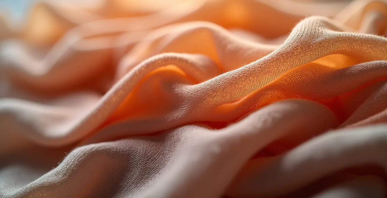 Abstrakte Darstellung verschiedener Modestile in harmonischer Überlappung